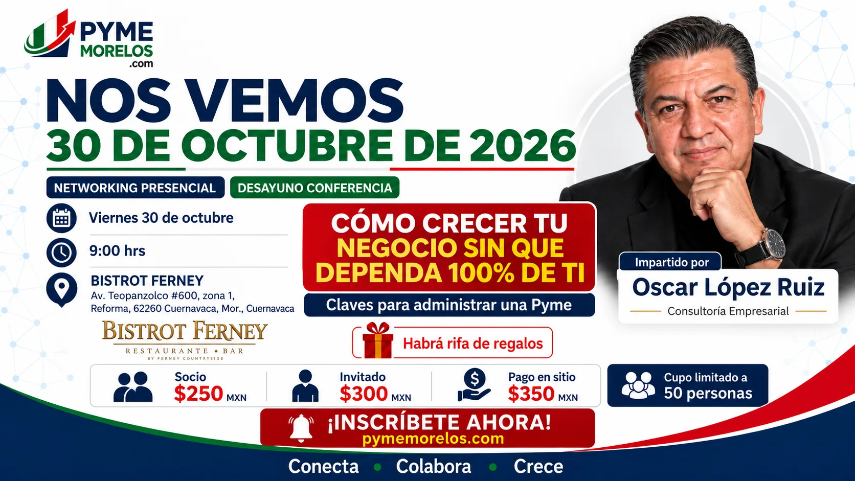 Networking presencial PYME MORELOS 30 de octubre